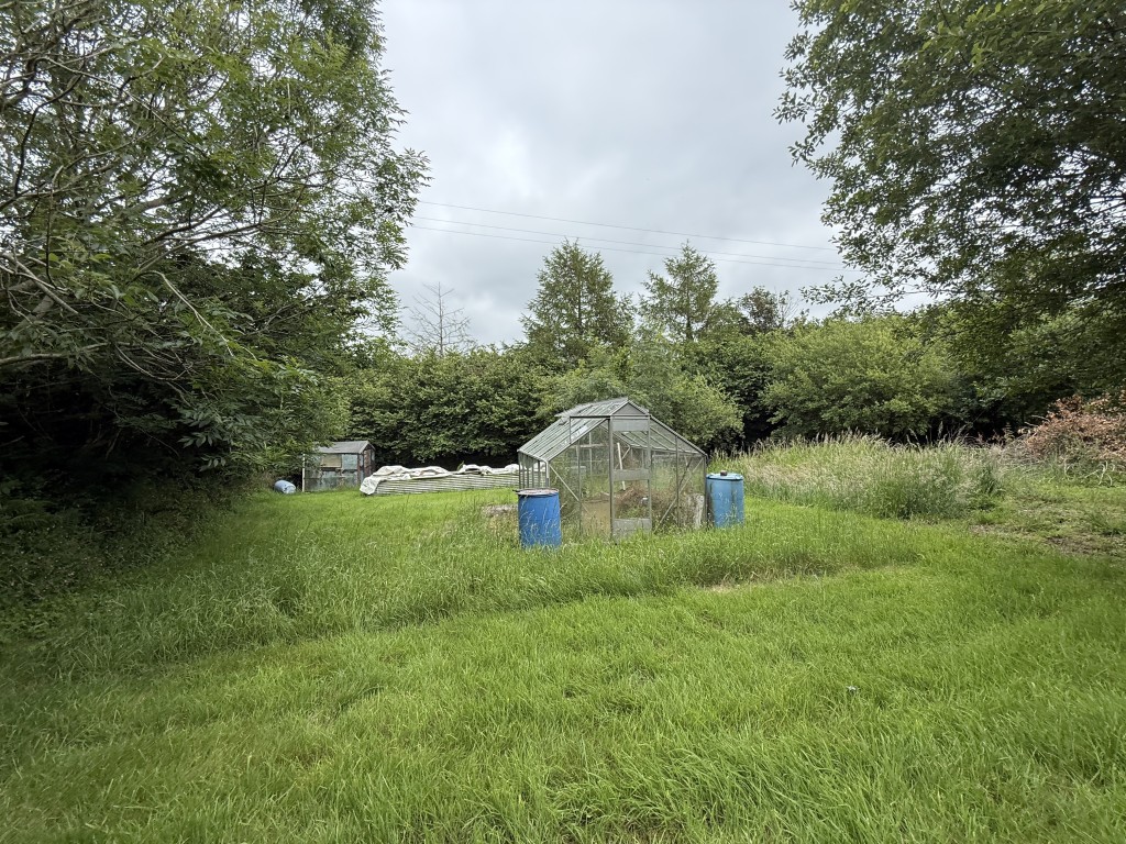 Lot: 31 - LAND WITH OUTLINE PLANNING - Greenhouse - Allotment area